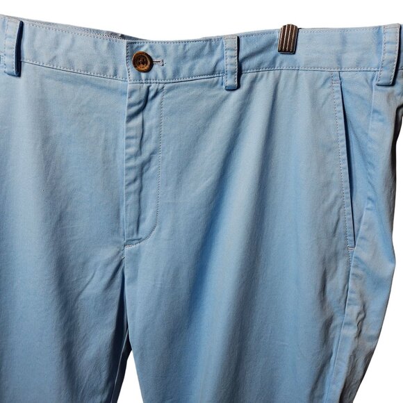 Brooks Brothers Mens Light Blue Chino Pants Size 40/32 Modern Fit Cotton Blend C - Picture 2 of 7